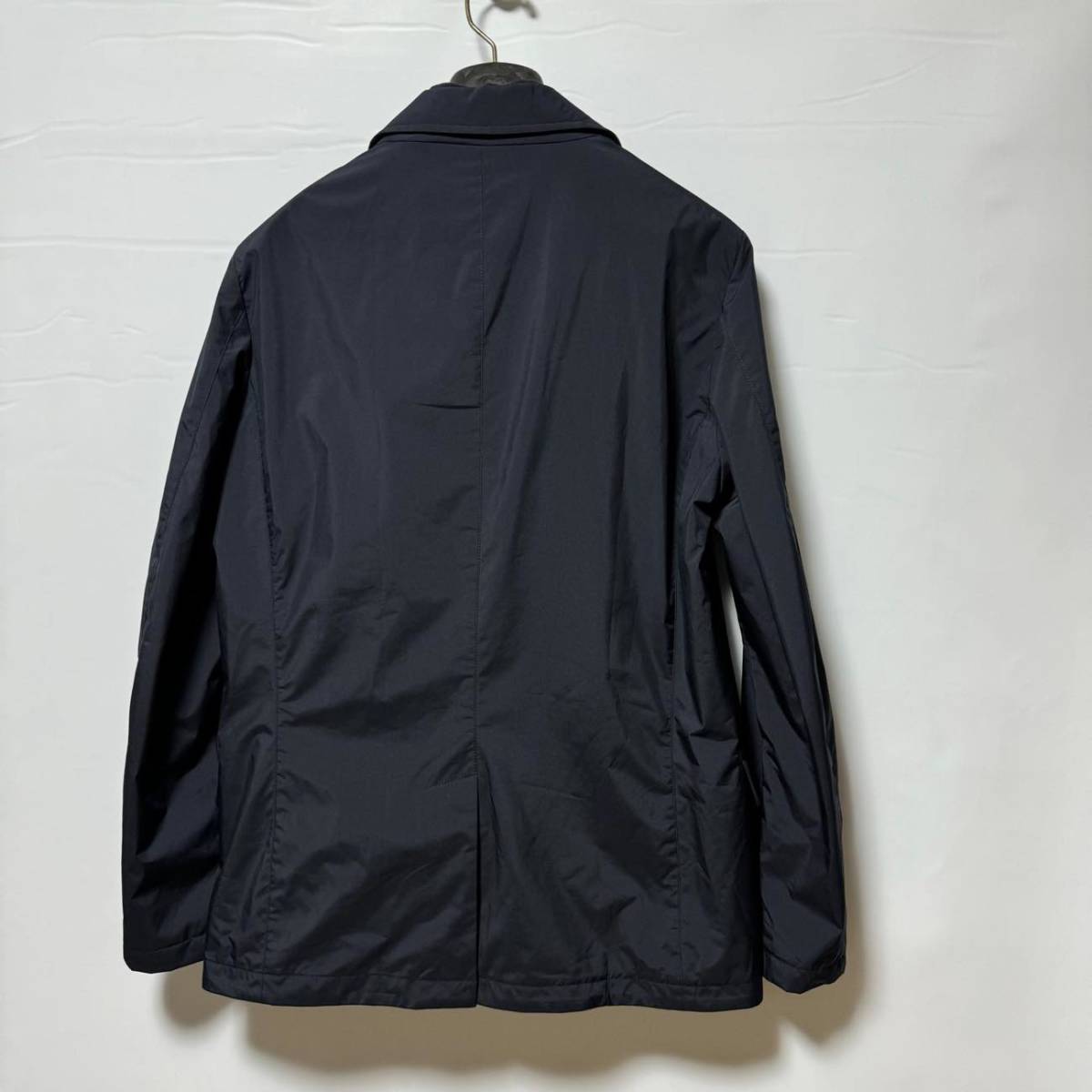 極美品 MooRER ムーレー CORNELLO-STP 撥水テクニカル 2WAYジャケット 50(XL) 送料込 メンズ ダウンジャケットブランド ネイビー 紺 タグ付の画像3