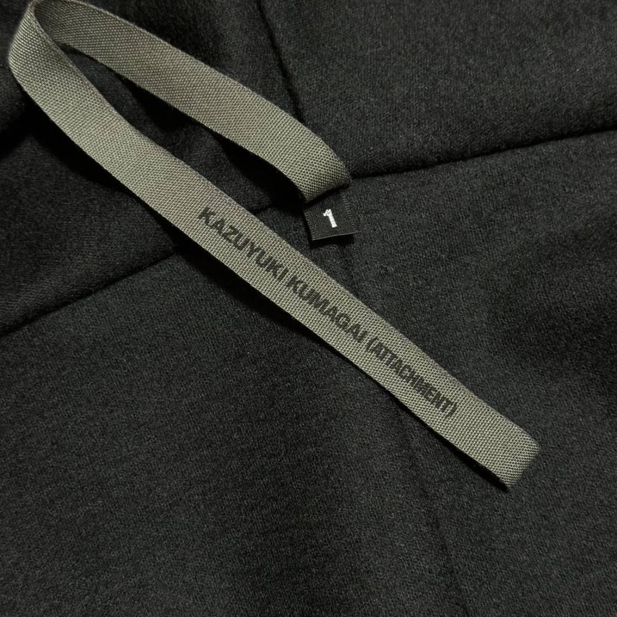  superior article kazyuki bear gai Attachment wool flannel coat regular price 36,300 jpy 1 postage 520 jpy ~ KAZUYUKI KUMAGAI ATTACHMENT cardigan black 
