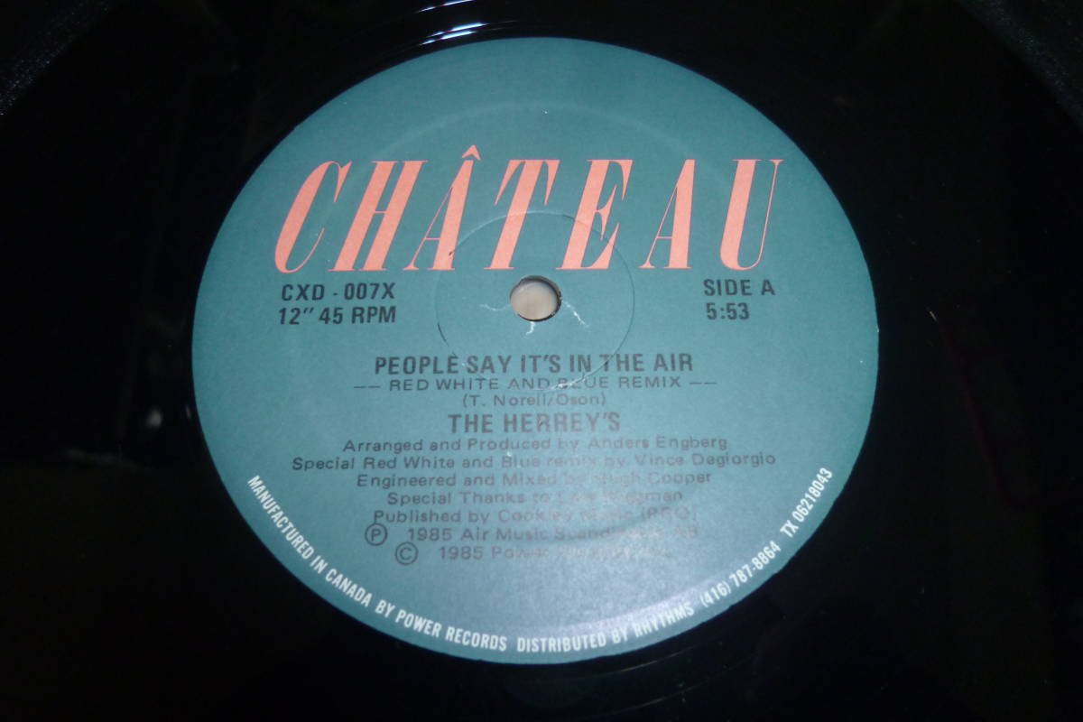  12” THE HERREY'S // PEOPLE SAY IT'S IN THE AIRE の画像1