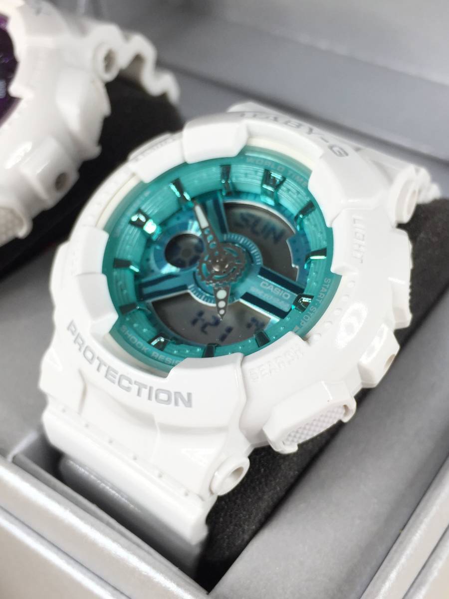 【MM-13】未使用品 G-SHOCK GA-110WS-7AJF BABY-G BA-110XWS-7AJF ペアウォッチ プレシャスハート プライスタグ・保証書・取扱説明書付き_画像2