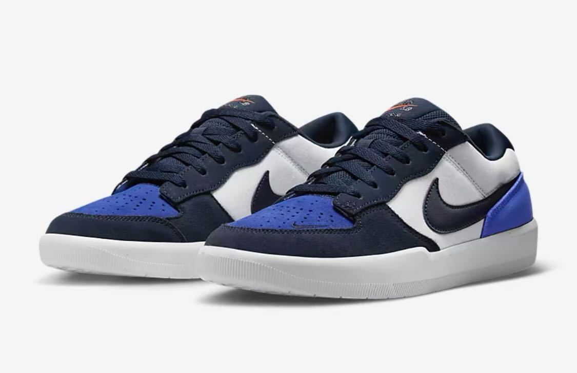 新品！NIKE SB FORCE 58 (US10 , 28.0cm) OBSIDIAN/OBSIDIAN-WHITE 紺 ナイキ フォース DUNK JORDAN ダンク ジョーダン DV5477 401_画像1