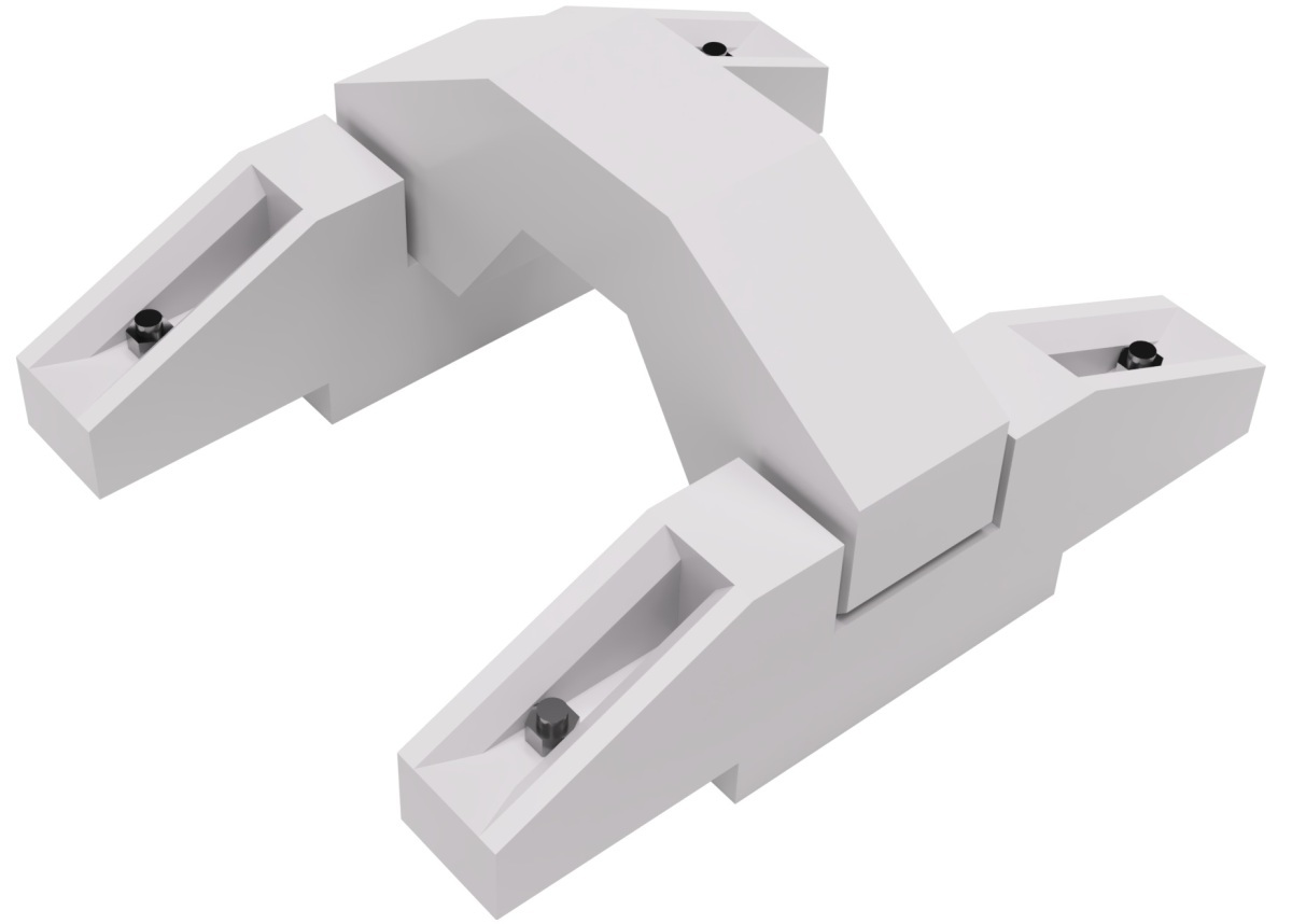 逸走防止装置（車輪止め）（1/80）　すずめ模型製3Dプリントパーツ　HO-S179_画像1