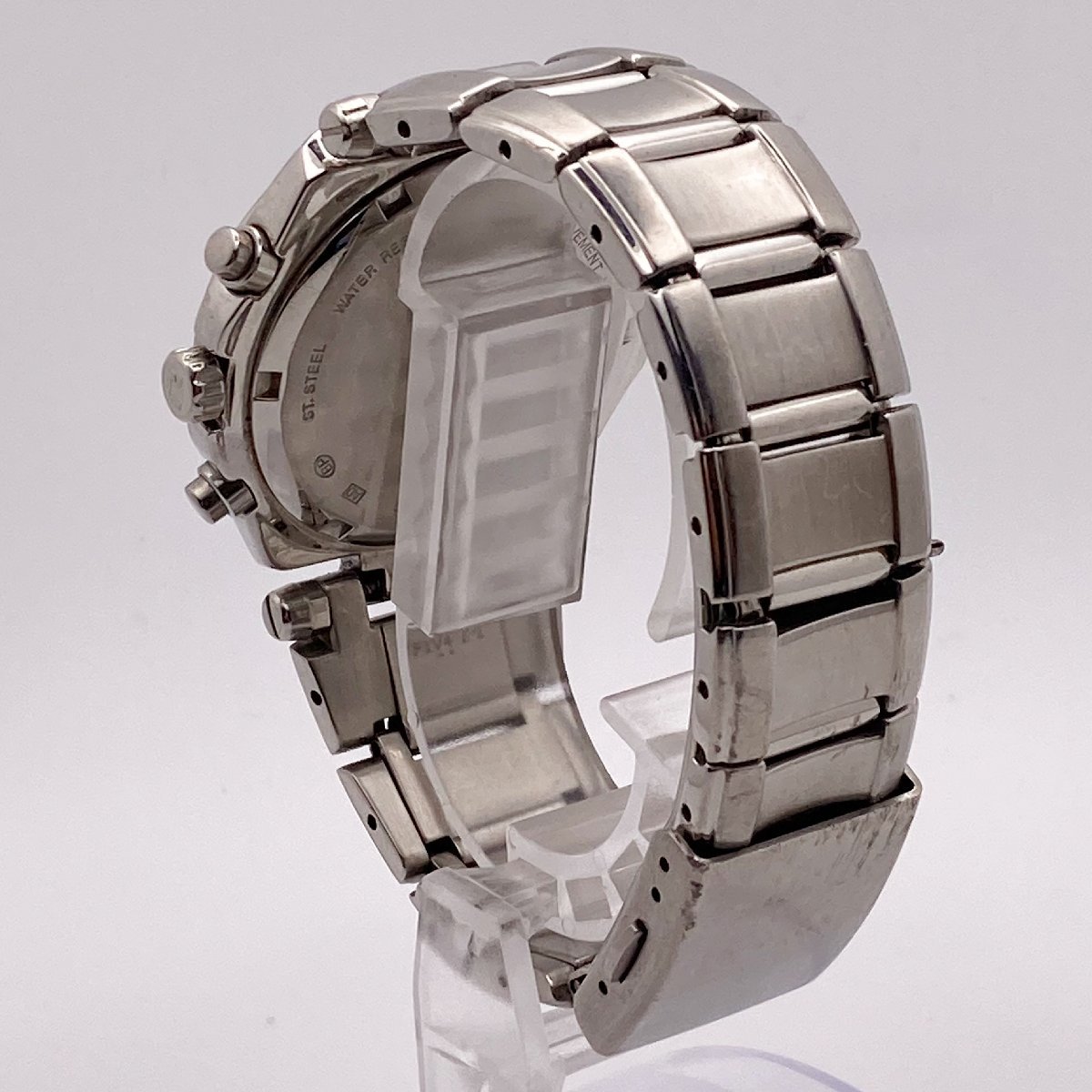 SEIKO セイコー アルバ 7T62-0AW0 クロノグラフ デイト クォーツ メンズ腕時計 ジャンク 1-130-E_画像4