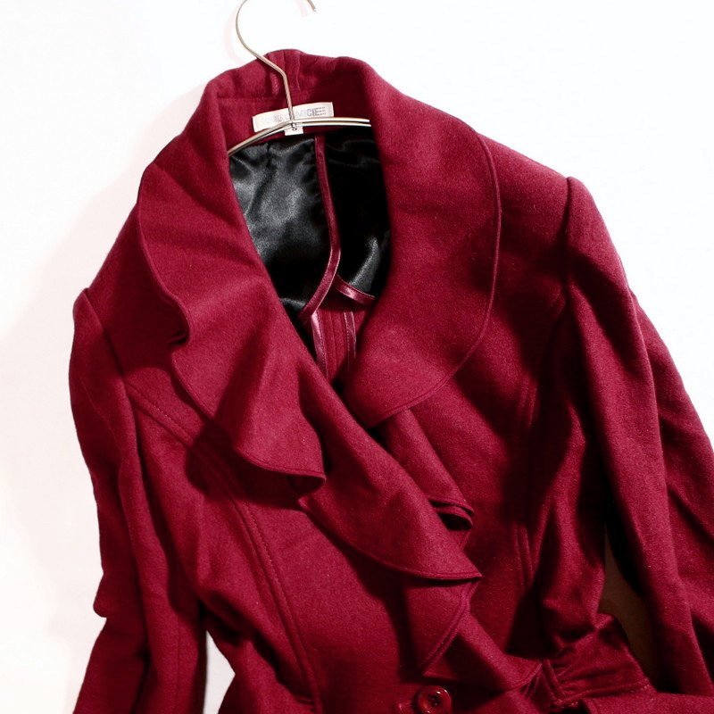  Nara Camicie NARACAMICIE # сверху товар elegant шерсть оборка шерсть жакет 0 темный красный красный bordeaux red формальный 7 номер 