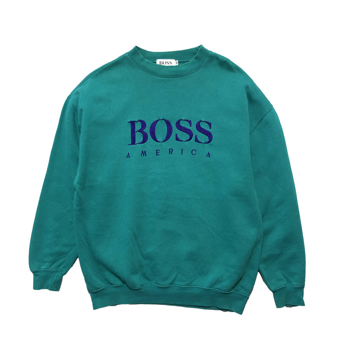 90S USA 古着 スウェット トレーナー BOSS AMERICA 刺繍 ロゴ 90S USA 古着 スウェット トレーナー BOSS AMERICA 刺繍 ロゴ