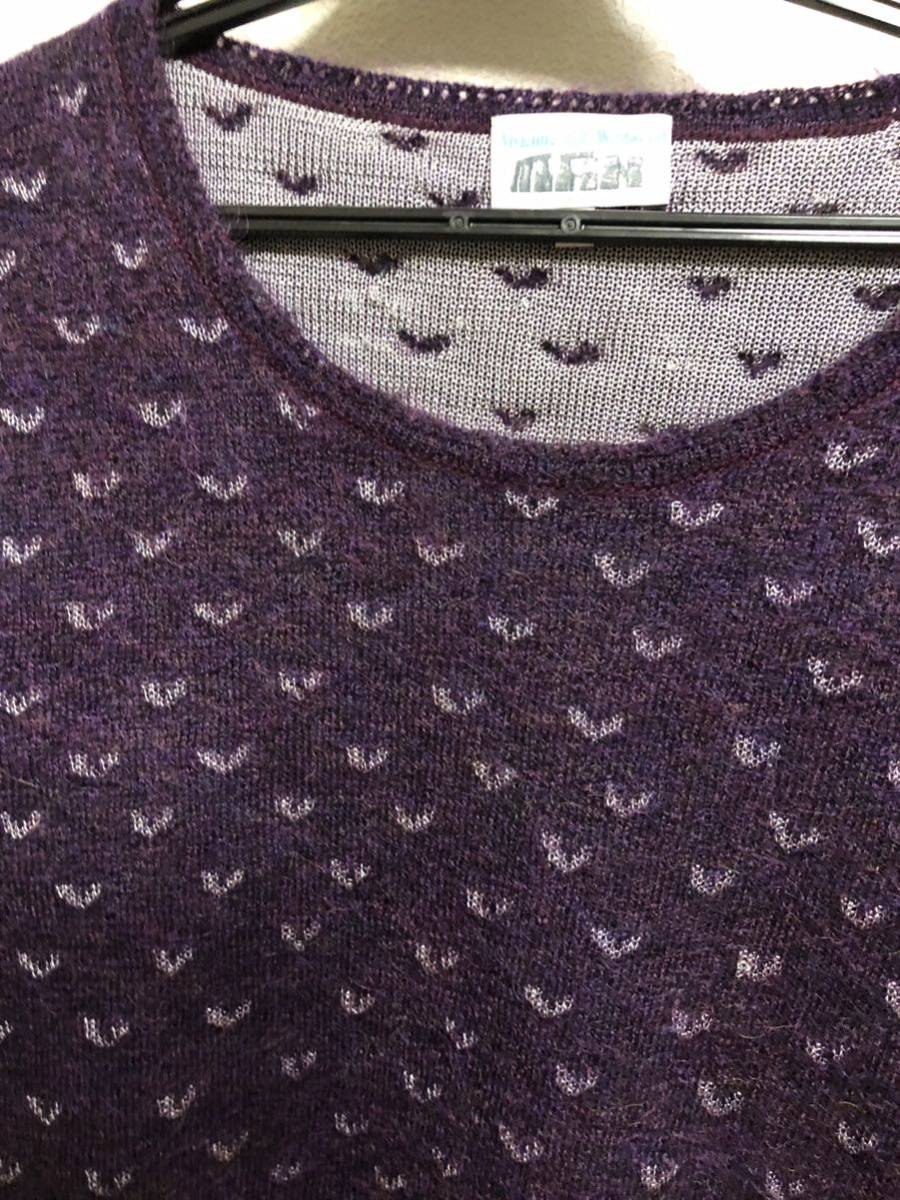 vivienne westwood Vivienne Westwood man knitted sweater purple purple Heart pattern milkboymadala person gen