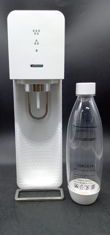 ▽ SodaStream SRA-001 / ソーダストリーム SodaStream SOURCE 炭酸水 炭酸 家庭用 ホワイト 炭酸水メーカー_画像1