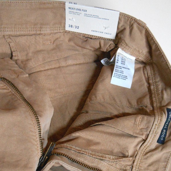 AE* American Eagle *W105cm/38*32/ khaki / Flex boots cut chino