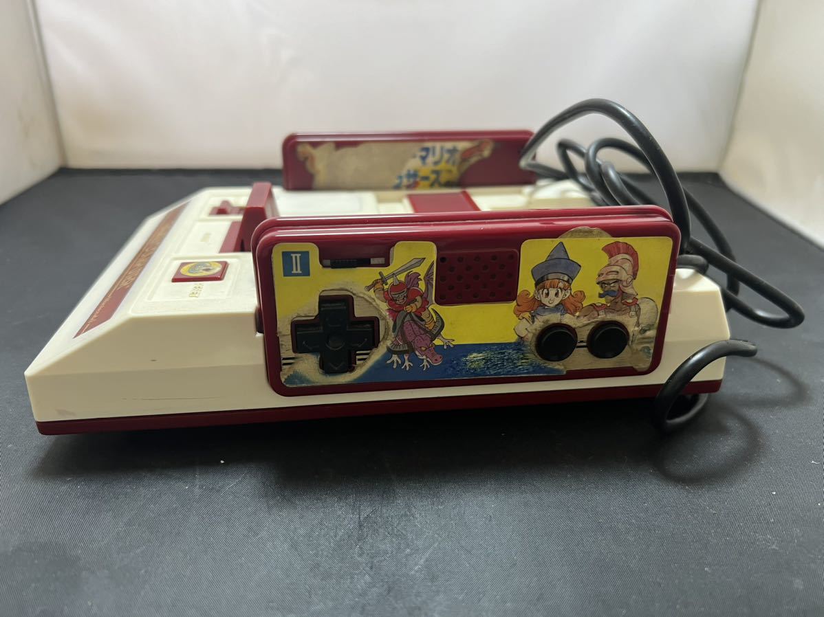 【菅:KER1969】☆中古・動作未確認☆ ファミリーコンピューター Nintendo 任天堂 本体・ゲームソフト３点付　HVC001 箱なし_画像6