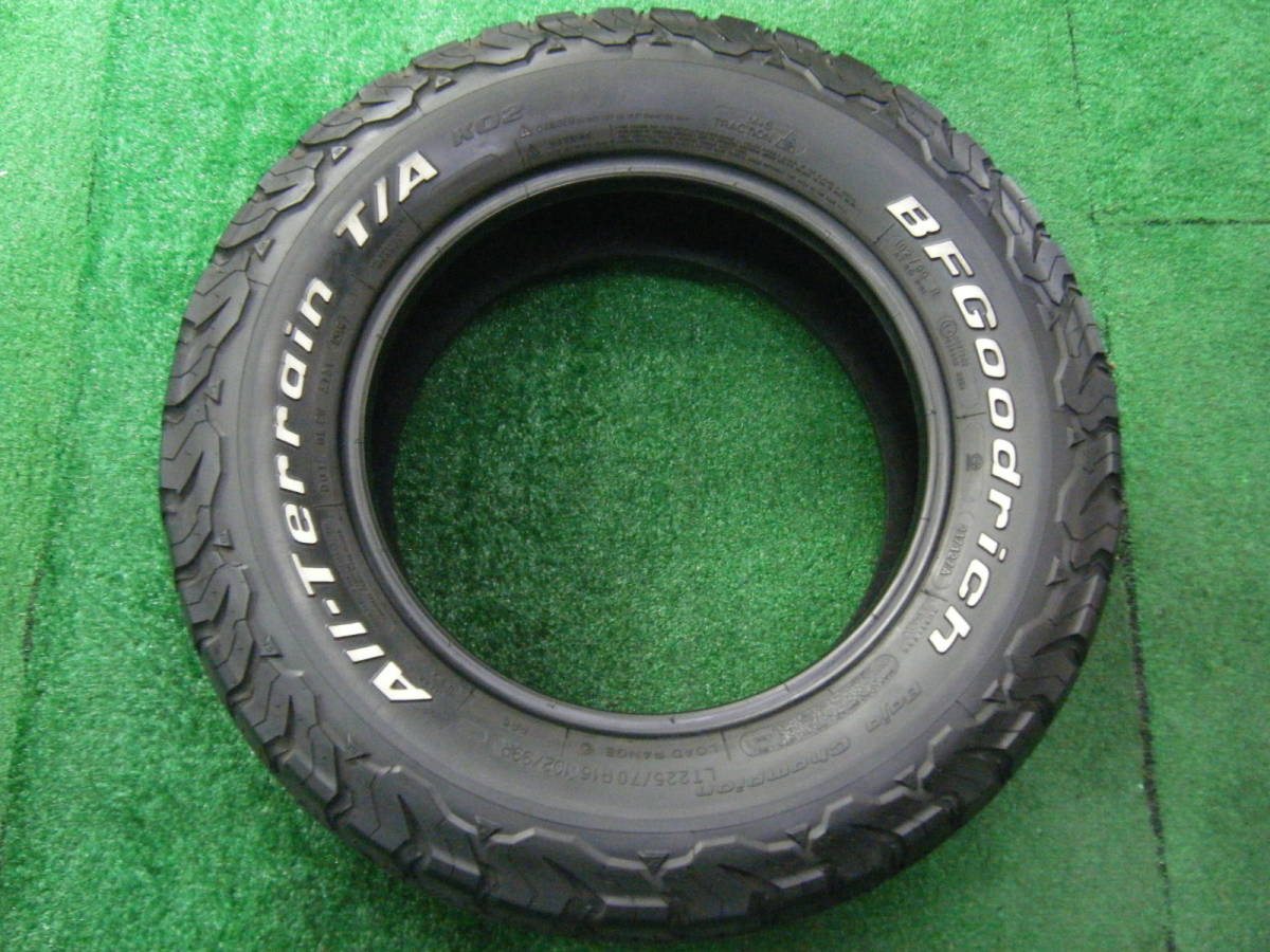 ◆BFGoodrich All-Terrain T/A KO2◆ 6-7分山 タイヤ LT 225/70R16 102/99R RP6【2本】溝有★ゴムok★ホワイトレター★225-70-16★画像多数の画像9