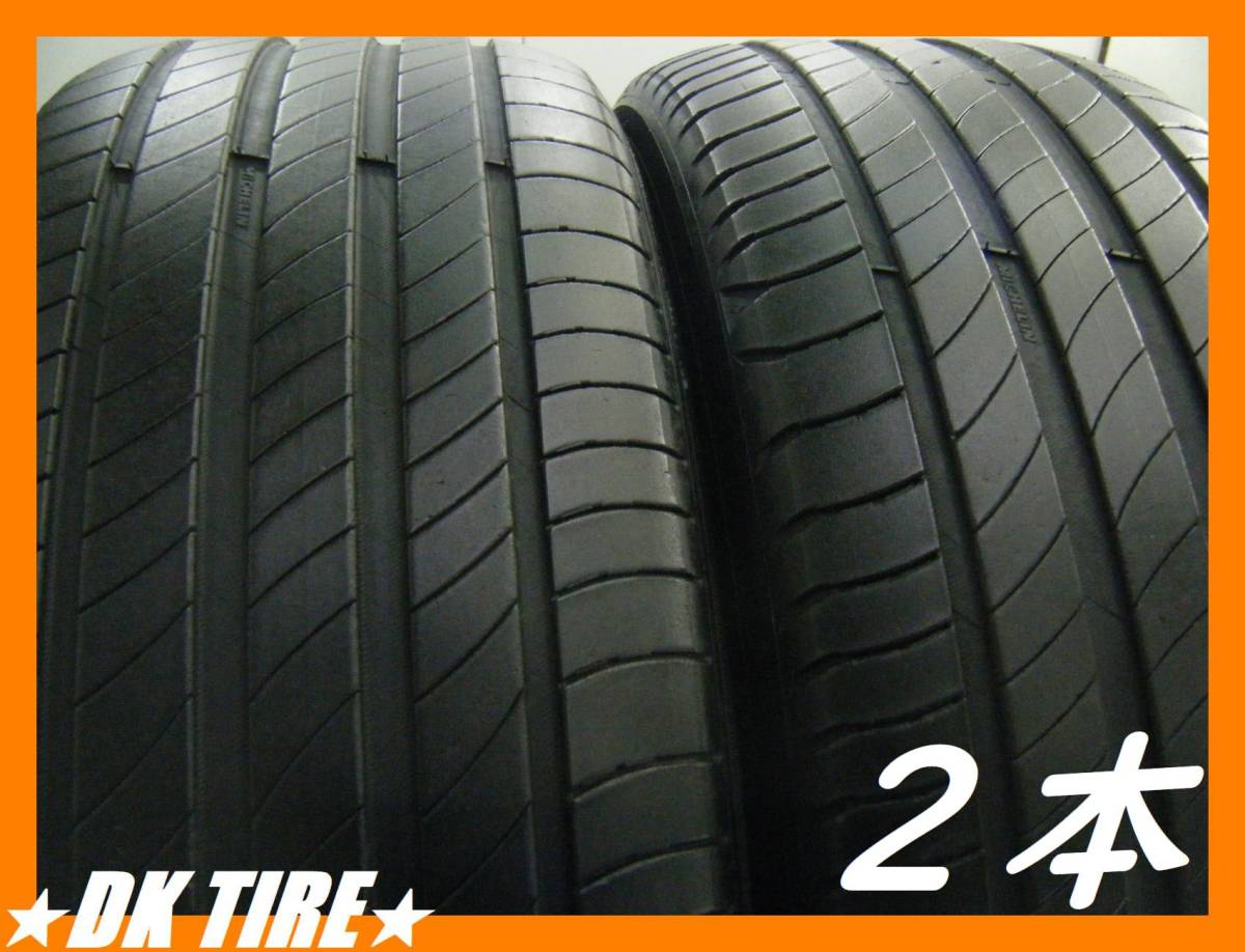 ◆MICHELIN PRIMACY 4◆6-7分山 タイヤ 225/55R18【2本】溝有★'21製★ゴムok★良品★車検★ミシュラン★AO1★225-55-18 102Y XL★画像多数の画像1