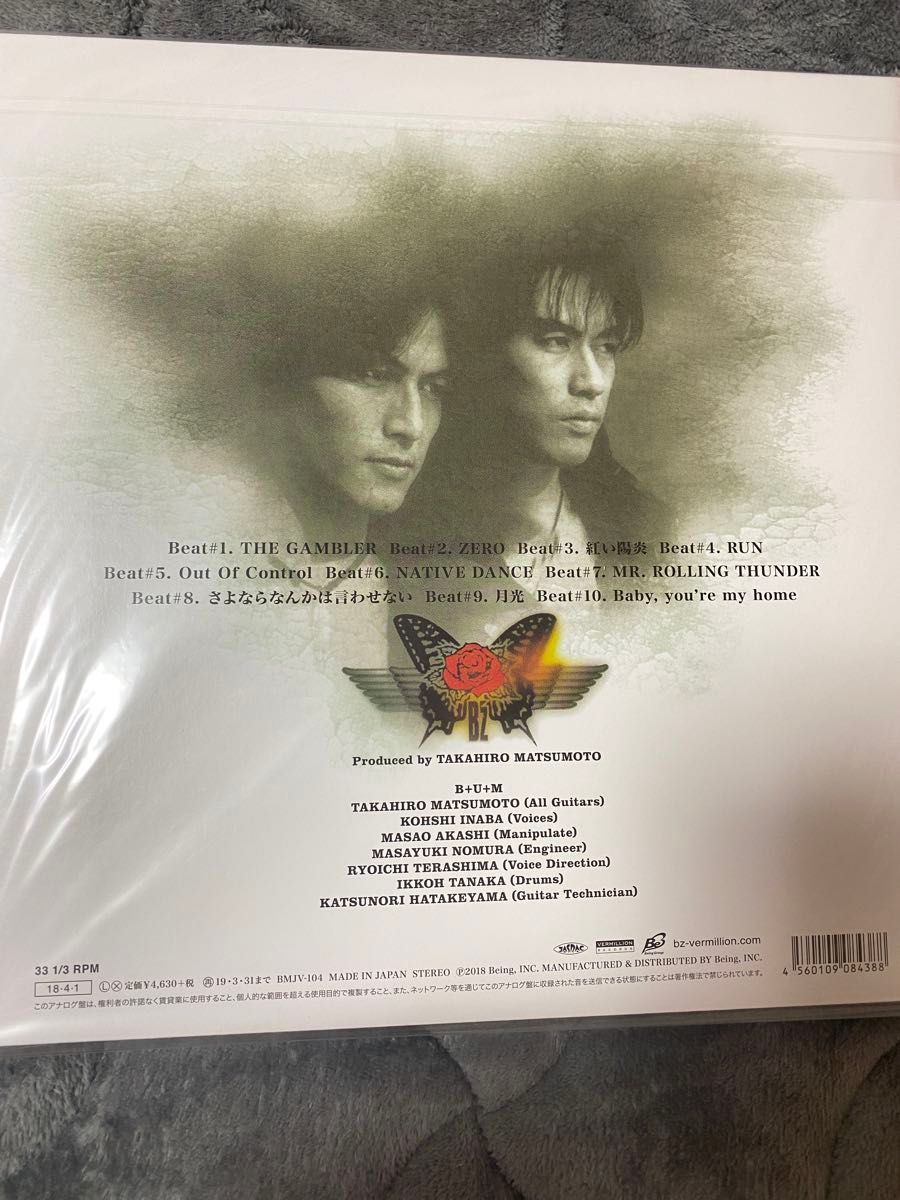 B'z 新品未開封アナログレコード【RUN】