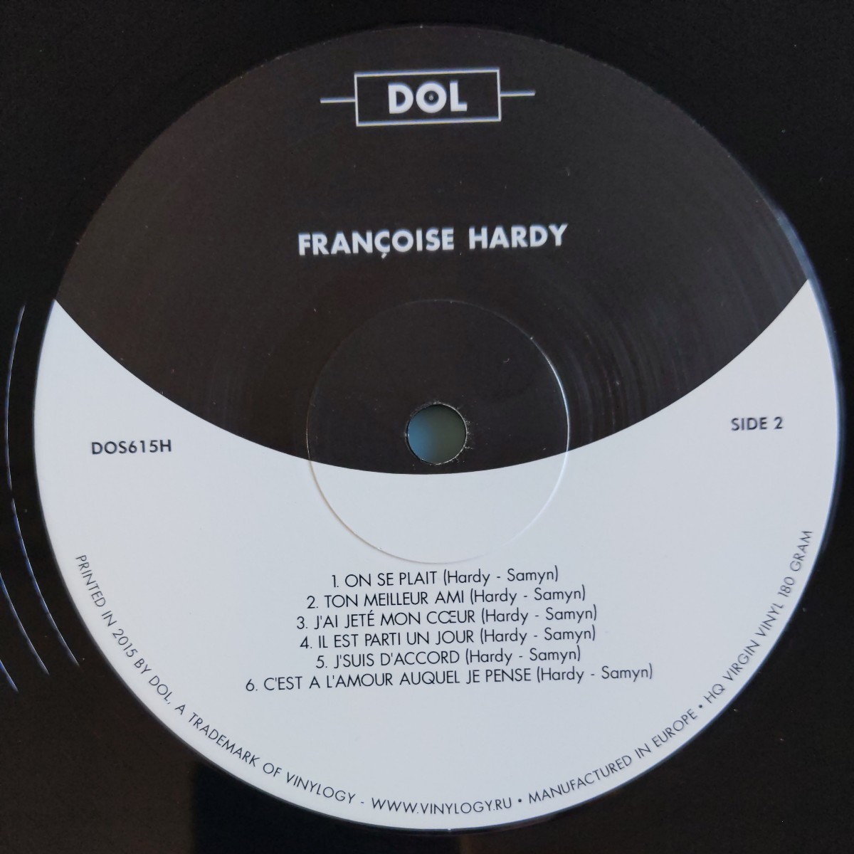 【EU盤/試聴済LP】フランソワーズ・アルディ『Francoise Hardy』180ｇ重量盤DOS615H★シュリンク有_画像5