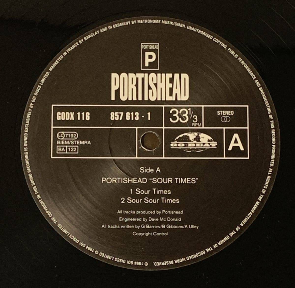 UK&EUオリジナル盤12EP Portishead Sour Times massive attack bristol ブリストル trip hop DUB_画像5