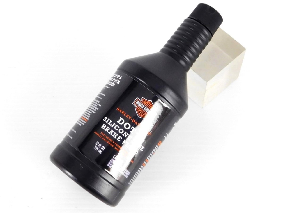 60【評価N】未使用 ハーレー 純正 ブレーキ フルード DOT5 12FL OZ 355ml H-D DOT 5 Brake Fluid FXST ソフテイル ダイナ ツーリング_画像1