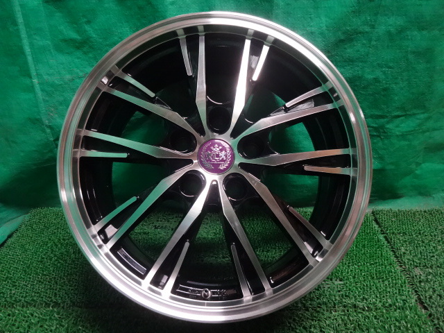 レアマイスター ソライア Lehrmeister SOLAIA V5●17×7J +48 5H PCD114.3 中古ホイール4本●ヤ26_2本目