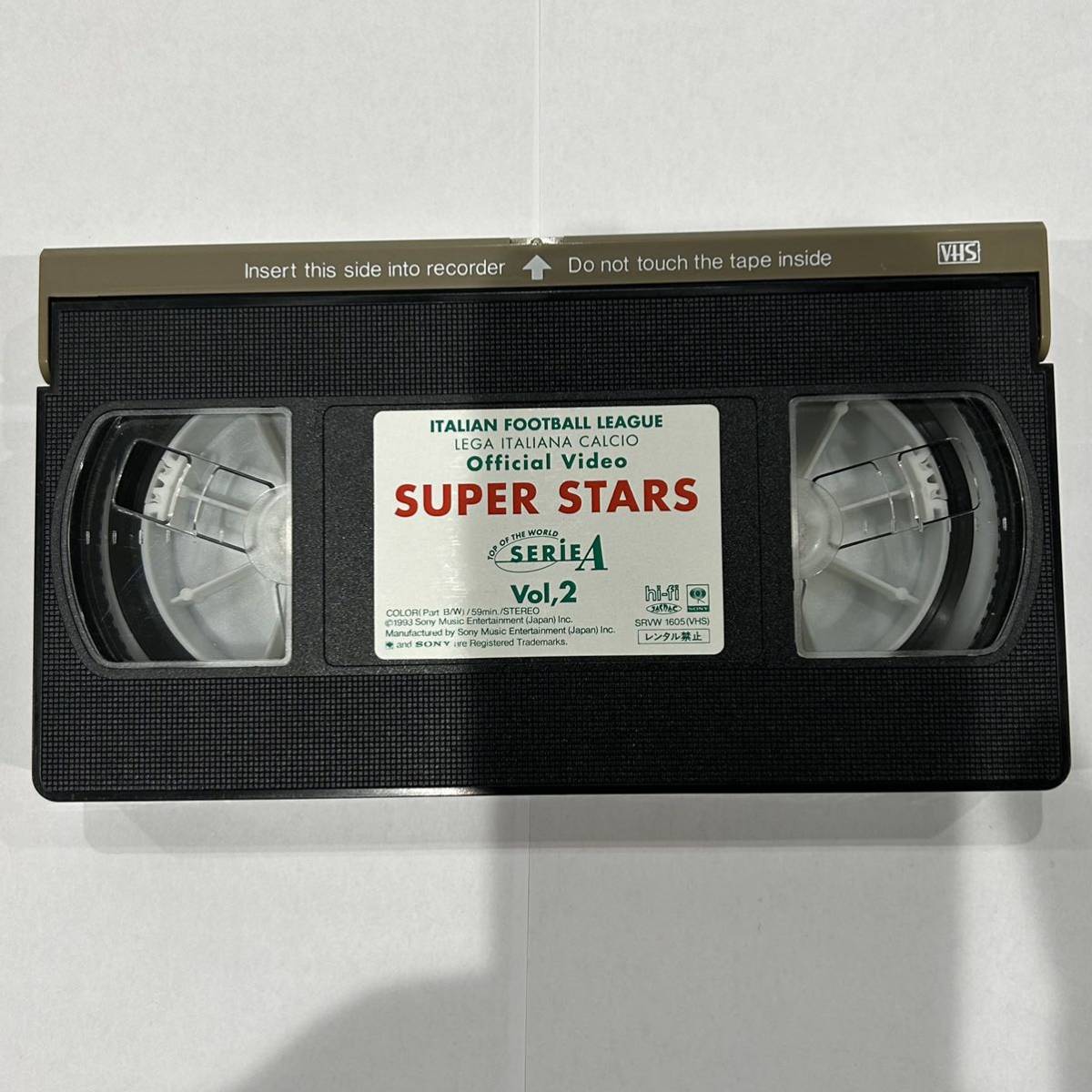 [VHS видеолента ]IFL Италия футбол Lee g Serie A официальный видео super * Star zVol.2 SONY RECORDS 1990 годы название плеер 