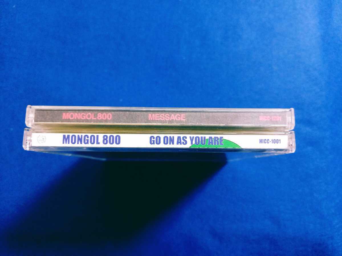 MONGOL800 アルバム 2枚 CD セット｜GO ON AS YOU ARE｜MESSAGE｜まとめて モンパチ あなたに/小さな恋のうた モンゴル800 帯付 上江洌清作_画像3