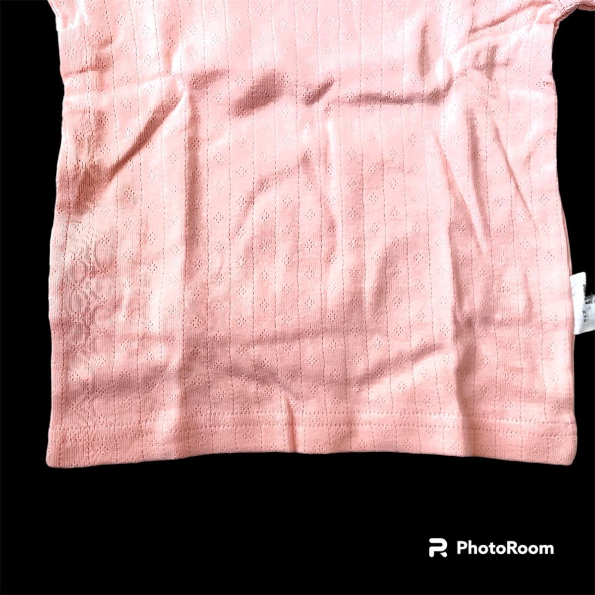 【2枚セット】 肌着 女の子 95 半袖 シャツ 新品 未使用品 下着 インナー リボン かわいい 白 ピンク 通気性 洗い替え 女児 キッズ_画像8