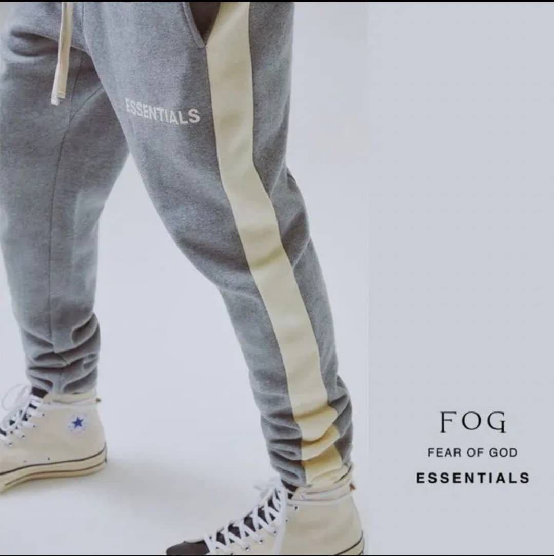 新品 FOG ESSENTIALS エッセンシャルズ スウェット ラインパンツ sweatpants サイズM グレー_画像3