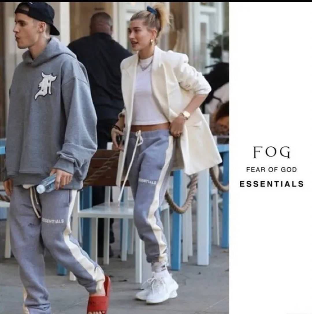 新品 FOG ESSENTIALS エッセンシャルズ スウェット ラインパンツ sweatpants サイズM グレー_画像6