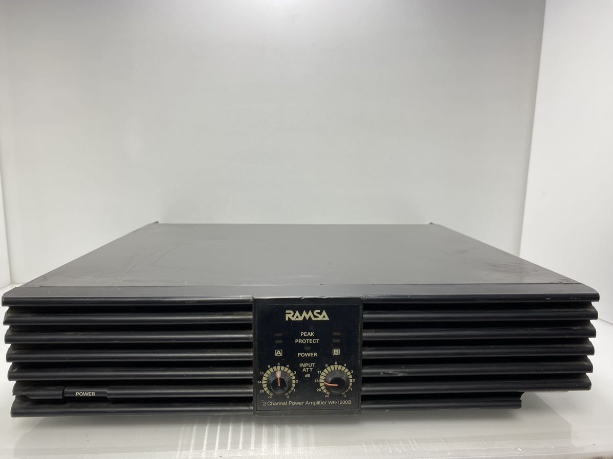 C3-01229 ★Panasonic パナソニック★WP-1200B パワーアンプ RAMSA ラムサ【中古/現状品/簡易動作:音出し、音声調節のみ確認】_画像1