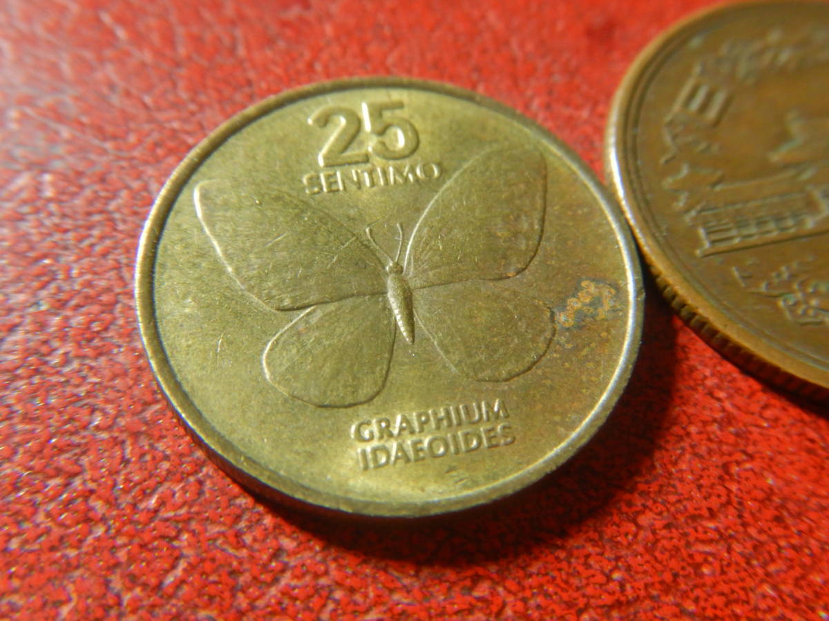 外国・フィリピン／２５センチモ黄銅貨（1990年）　24010602_画像3