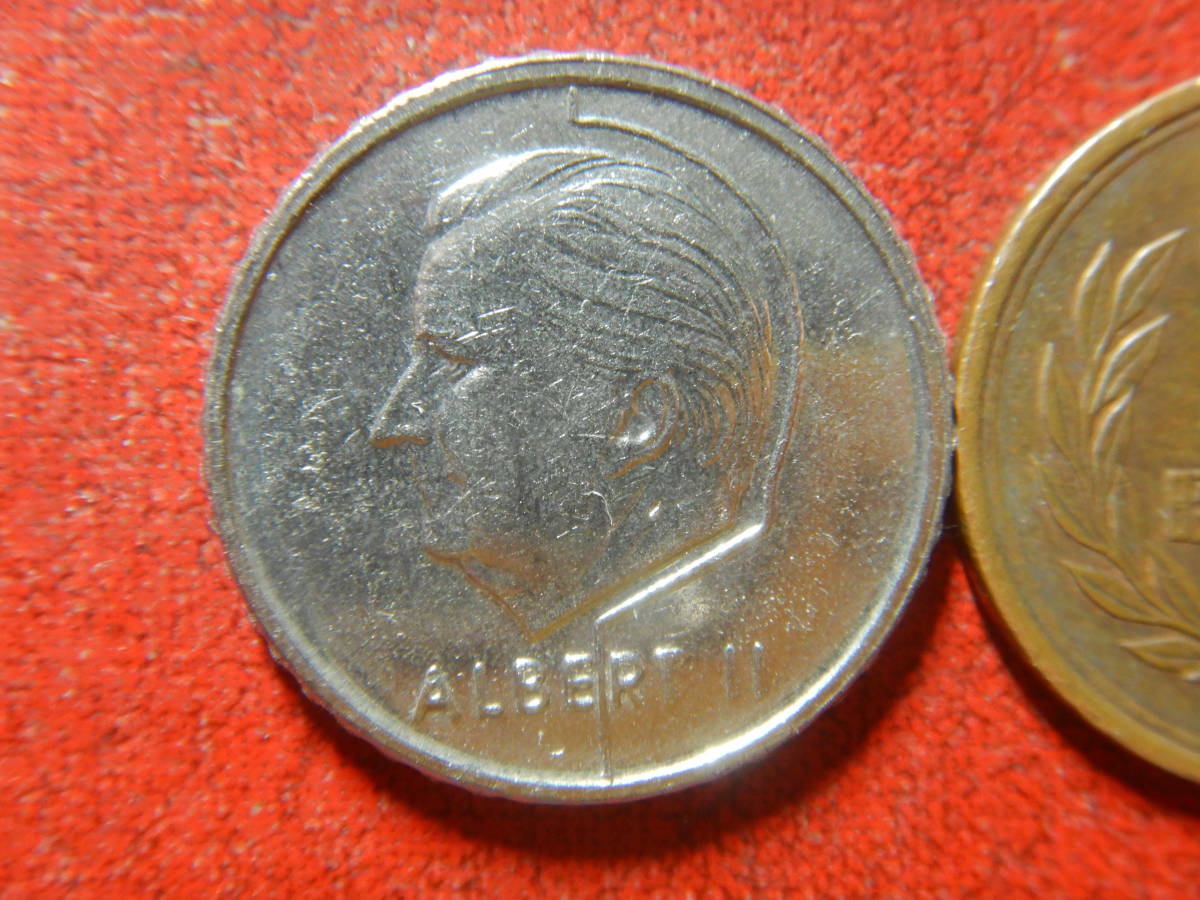 外国・ベルギー／５０サンチーム・ニッケル貨（1994年）　240116_画像1