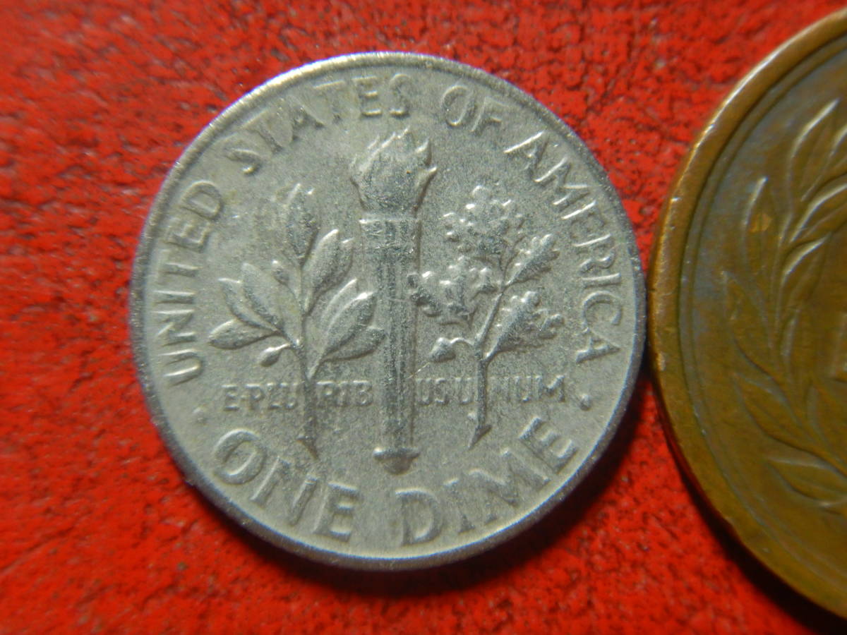 外国・USA／ルーズベルト１０セント白銅貨・１ダイム（1967年）　24012902_画像2