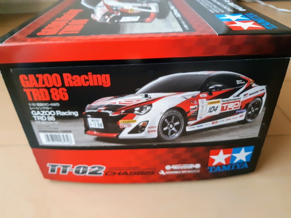 【新品・未開封・未組立】タミヤ　1/10RC　ラジコン　トヨタ　ガズーレーシング　TRD86　希少_画像4