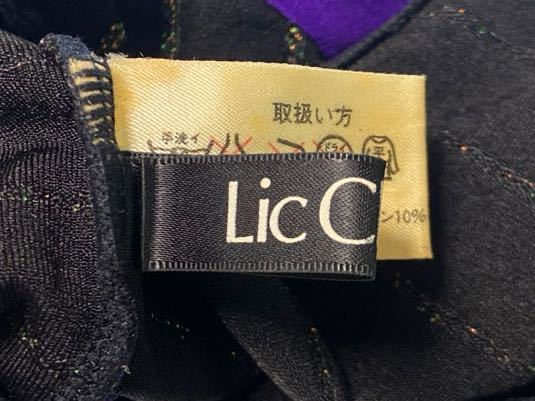 LIC CLASSIC LIC JAPAN リック エアロビクス ダンス ハイレグ レオタード ブラック パープル サイズFREE_画像3