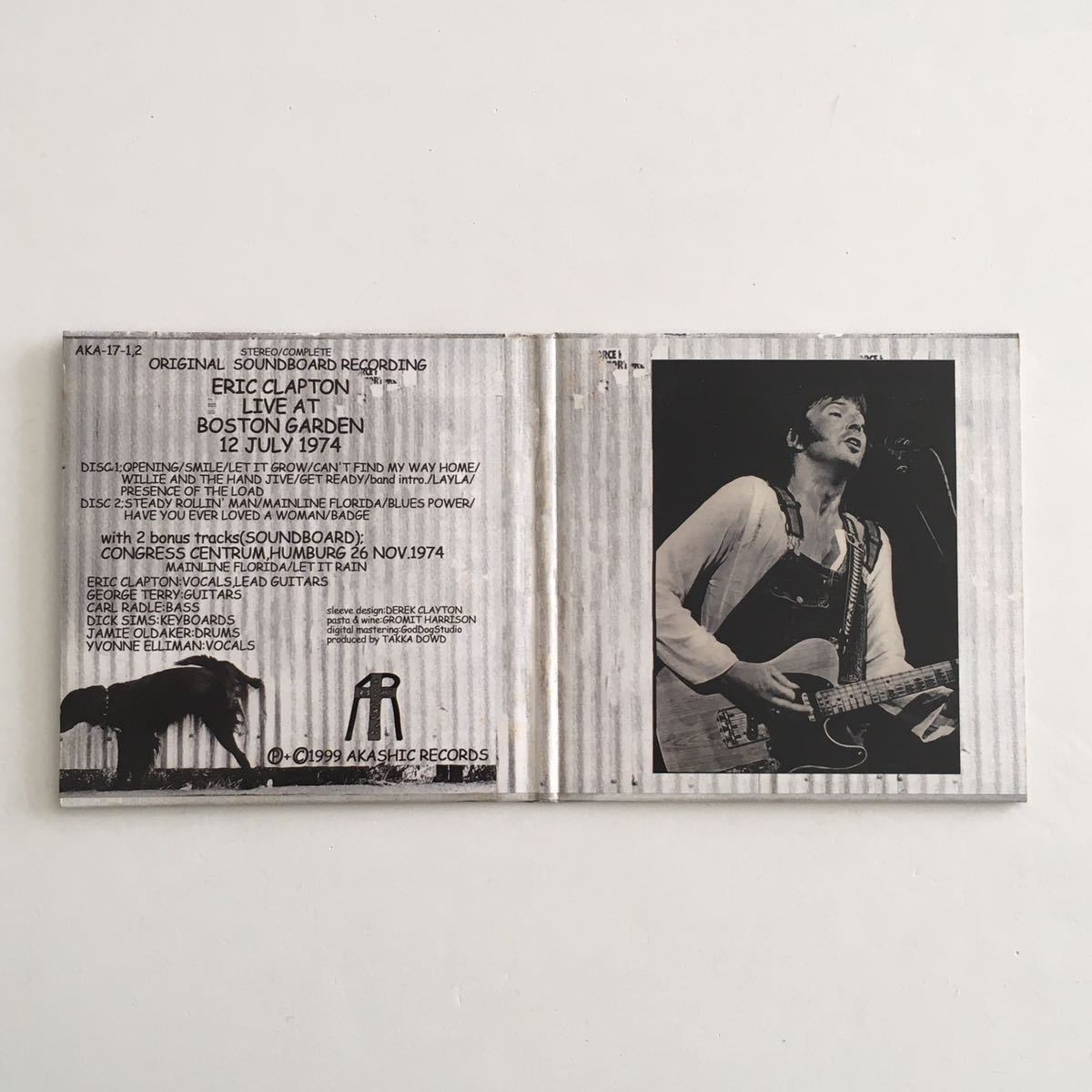 レアロックCD Eric Clapton “Clapton Is Mad Dog” 2CD Akashic 日本盤オリジナル見開き紙ジャケット、限定番号付き_画像2