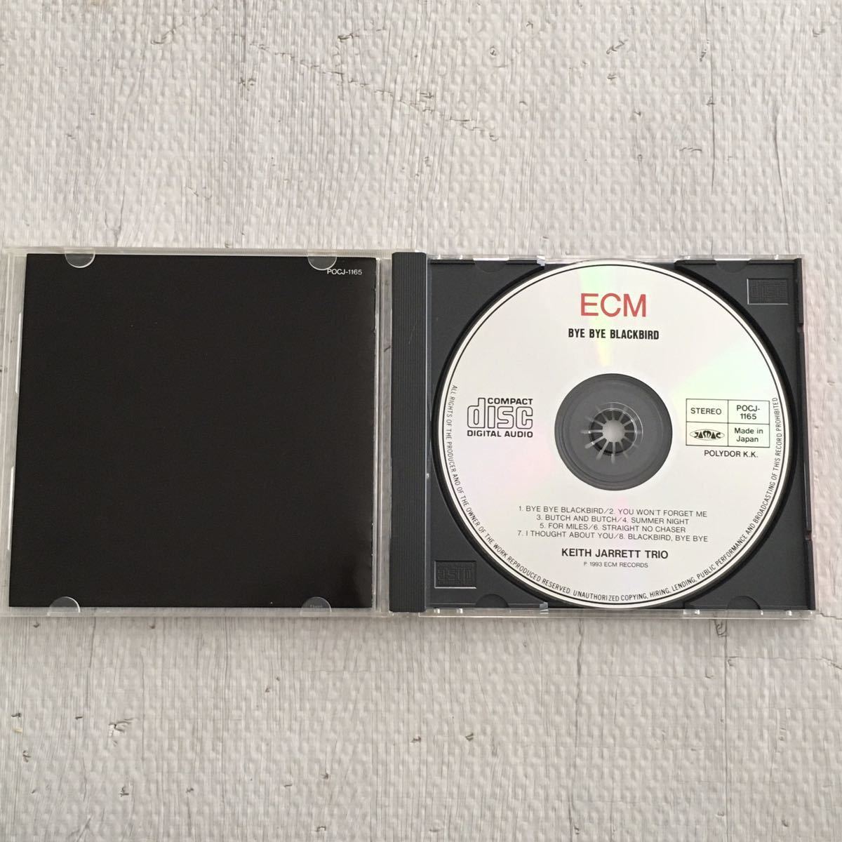 送料無料 評価1000達成記念 ジャズCD Keith Jarrett Trio “Bye Bye Blackbird” 1CD ECM 日本盤の画像2