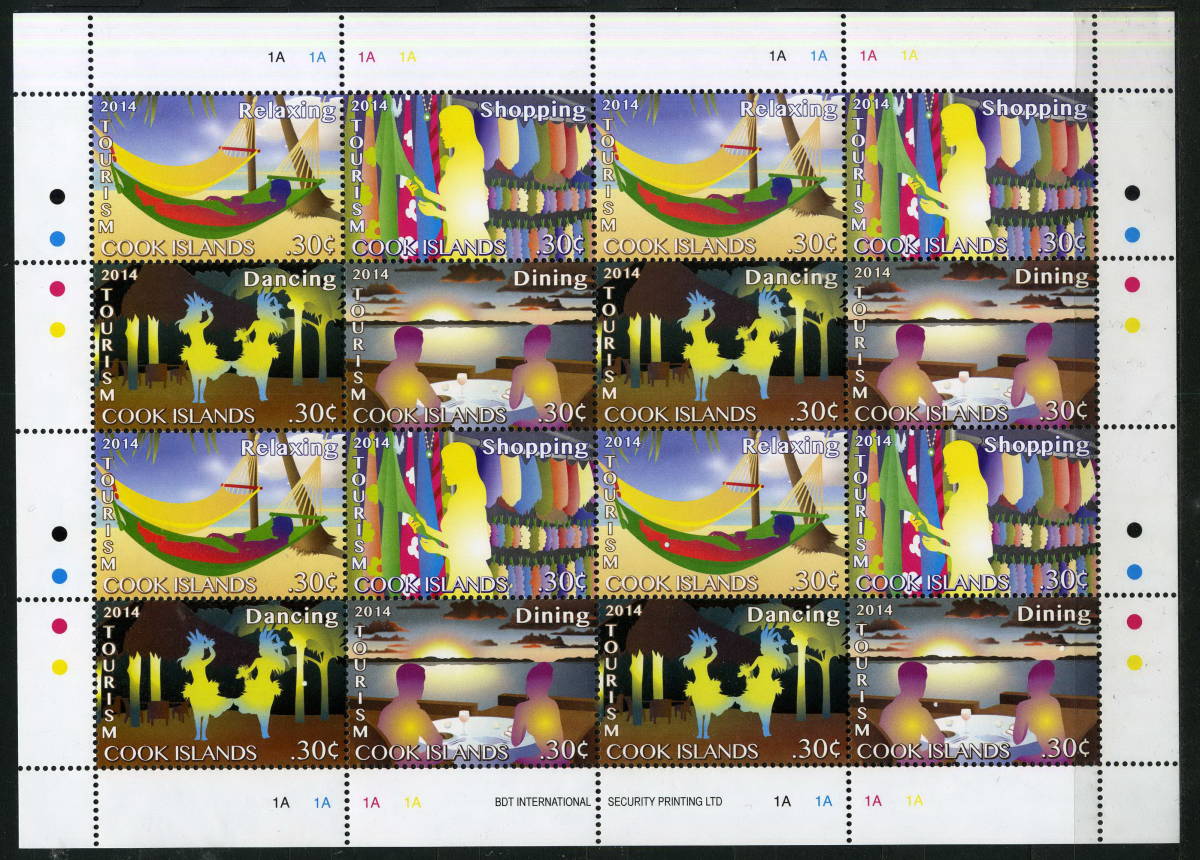 2014 year Cook various island stamp seat unused MNH * free shipping *Z-325