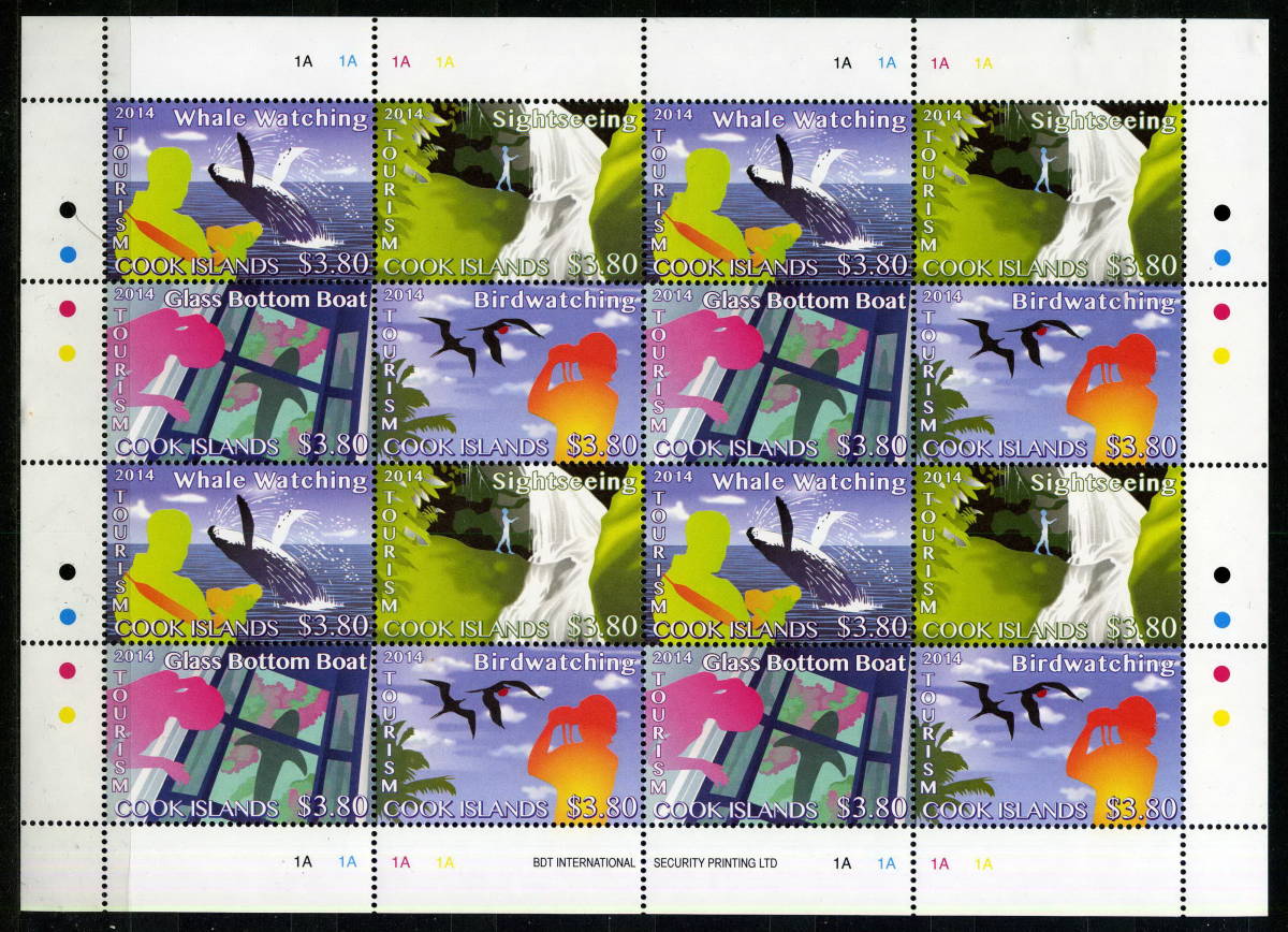2014年 クック諸島 切手シート 未使用 MNH ◆送料無料◆Z-327_画像1
