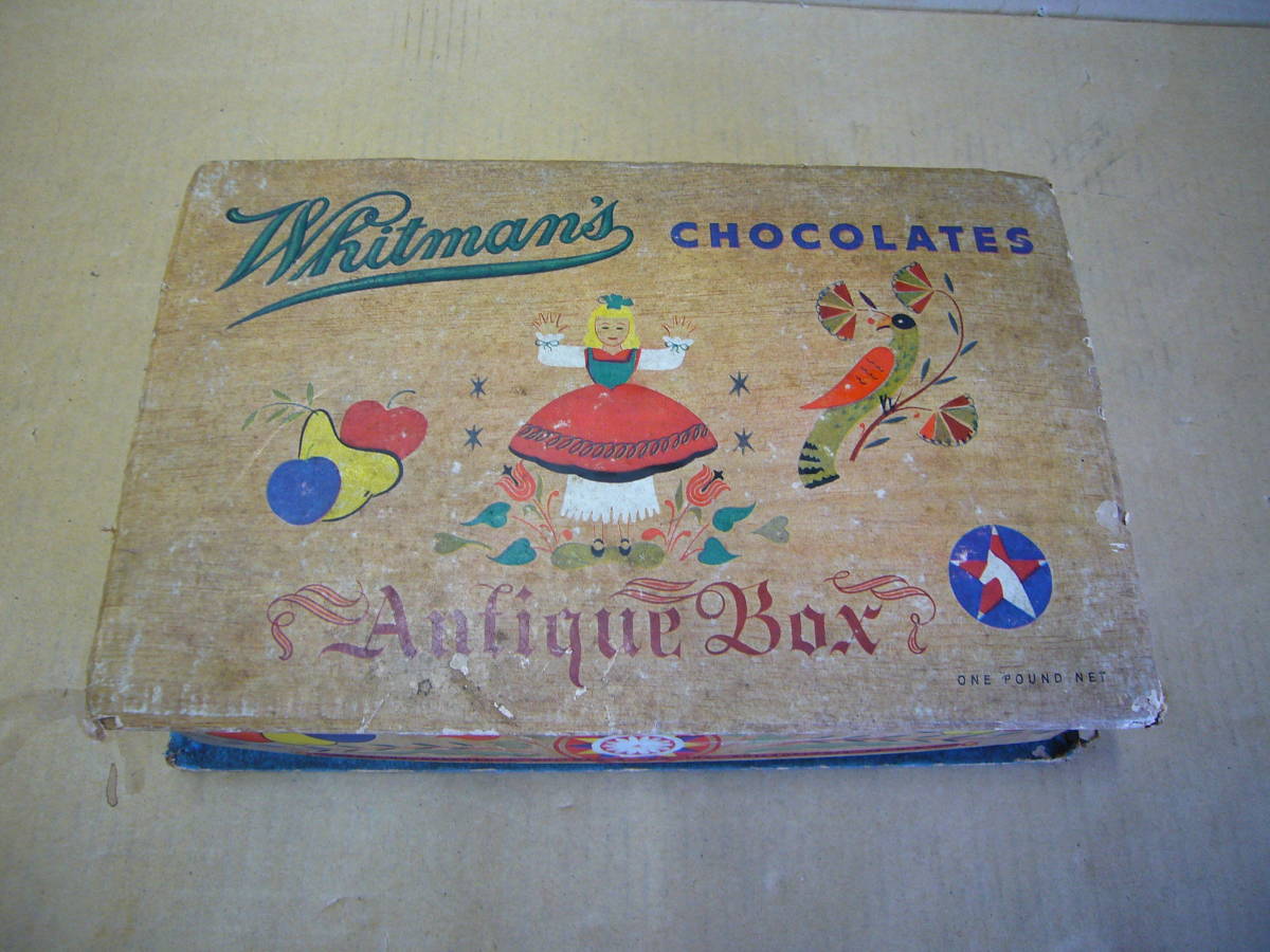 Whitmans CHOCOLATES アンティーク　ボックス　紙製　昭和レトロ/当時物_画像1