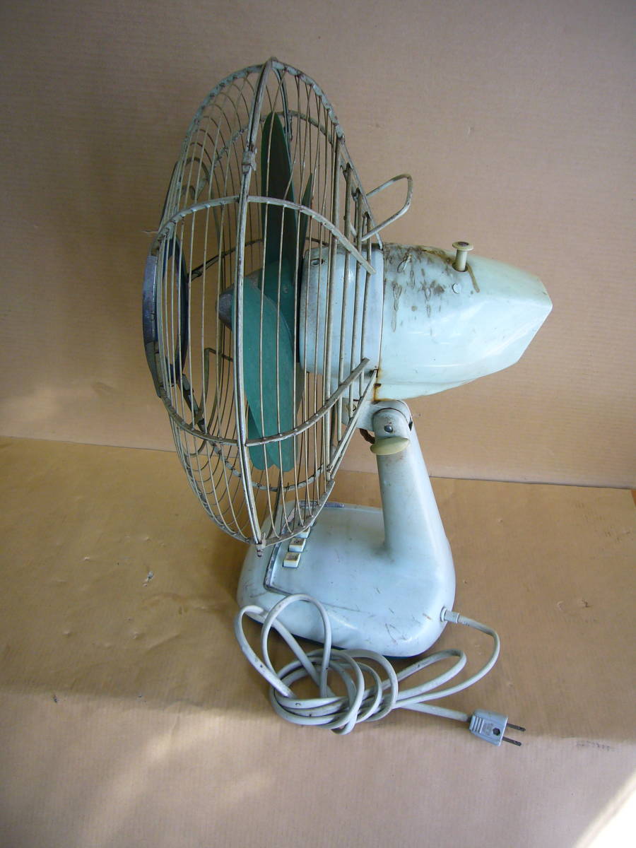  античный вентилятор Tokyo Shibaura электрический акционерное общество настольный вентилятор перо 30 см LV type б/у товар Showa Retro / подлинная вещь 