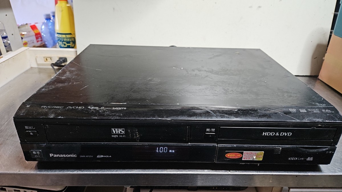 Panasonic DMR-XP25V HDD &DVD & VHS レコーダー 2009年製_画像1