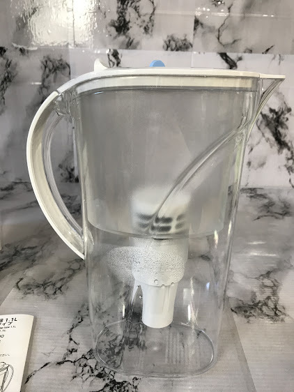 浜/HOME COORDY/ポット型浄水器1.1L/注水フラップタイプ/交換カートリッジ1個欠品/高除去タイプ/動作未確認/浜1.4-36森_画像3