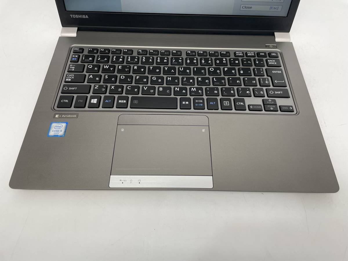 ジャンク/TOSHIBA DYNABOOK R63/D/ Intel　Corei5-6200U2.4GHZ /256G /8G /13.3インチ_画像2