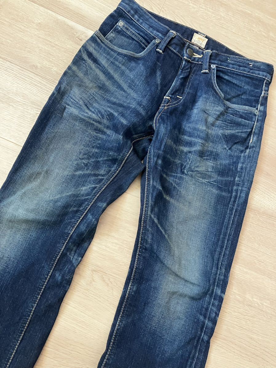 Lee 101 リー LM9305 通年 USED加工  ナロー ストレッチ デニム パンツ ジーンズ Sz.28 メンズ の画像3