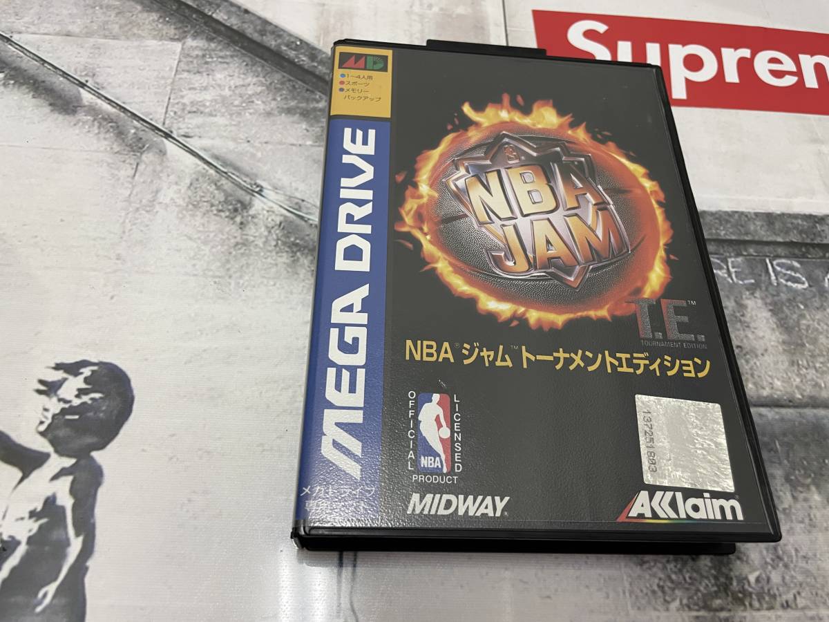 ～コレクター引退～幻レア　NBA ジャム トーナメントエディション　 アクレイム　メガドライブ　超美品　日焼けなし_画像1