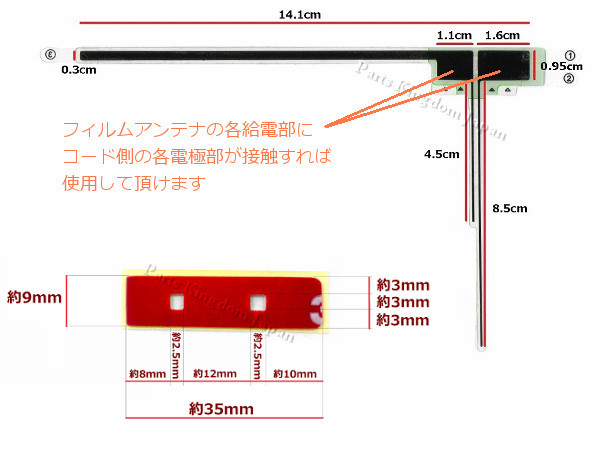 ■□ 地デジ フィルムアンテナ AVIC-RZ09 カロッツェリア 両面テープ 取説 ガラスクリーナー付 送料無料 □■_フィルムアンテナ AVIC-RZ09 両面テープ