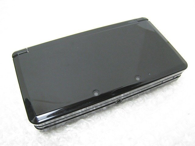 PK14735S★任天堂★ニンテンドー3DS クリアブラック 本体のみ★動作OK★ジャンク扱い★_画像1