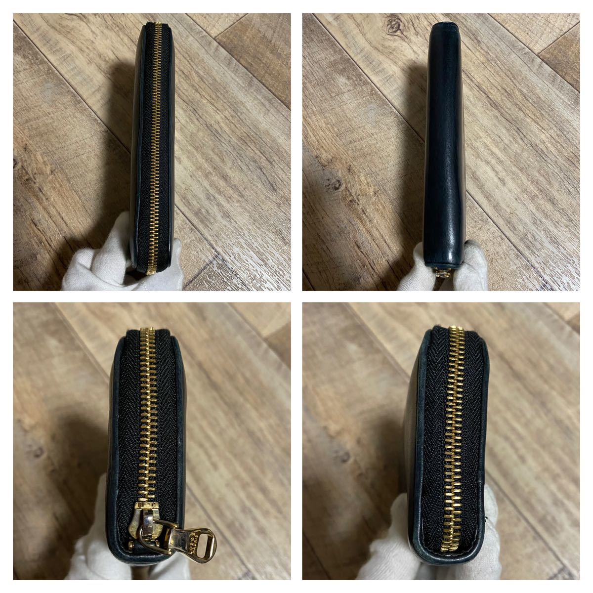 本物 LOEWE ロエベ ヘリテージ ロゴ レザー ウォレット 長財布 本物 LOEWE ロエベ ヘリテージ ロゴ レザー ウォレット 長財布