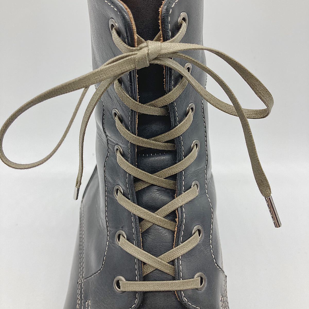 【Shoelace LABO】Waxed Cotton Flat Laces5.0mm/ロー引き平紐5.0mm/121cm〜200cm/靴紐 革靴 シューレース オーダー ブーツ_画像3