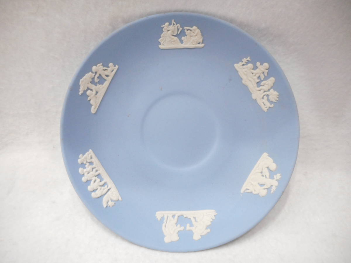 ☆WEDGWOOD　ウェッジウッド　JASPER ジャスパー ペールブルー カップ＆ソーサー 皿 洋食器　カップ　保管品　インテリア　箱無し_画像2