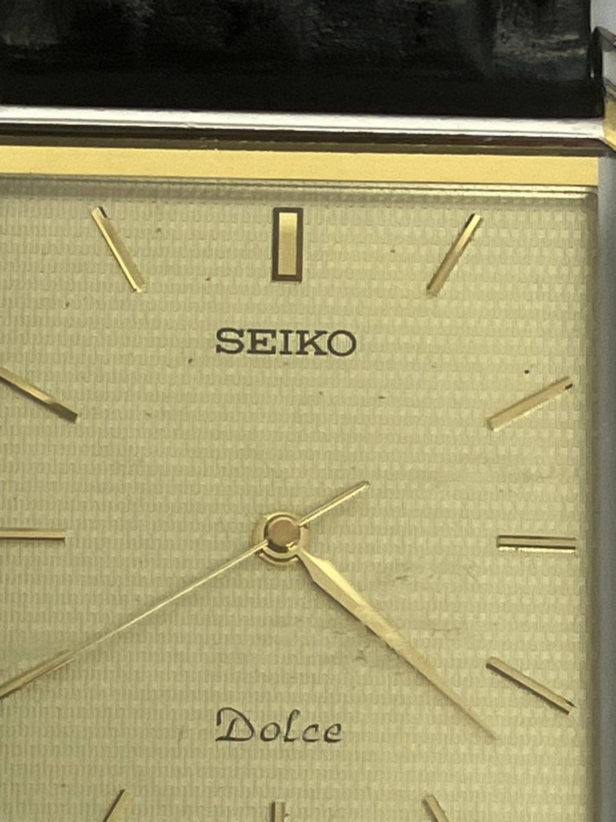 【E/F443752】SEIKO Dolce 5S21-5A20 セイコー ドルチェ クォーツ ベルト社外 ※稼働品_画像3