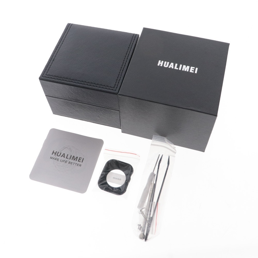 ■ HULAMEI Apple Watch バンド メタルケース 45mm 44mm レイズド バンパー カバー+シリコン ブラック 箱付き 未使用_画像8