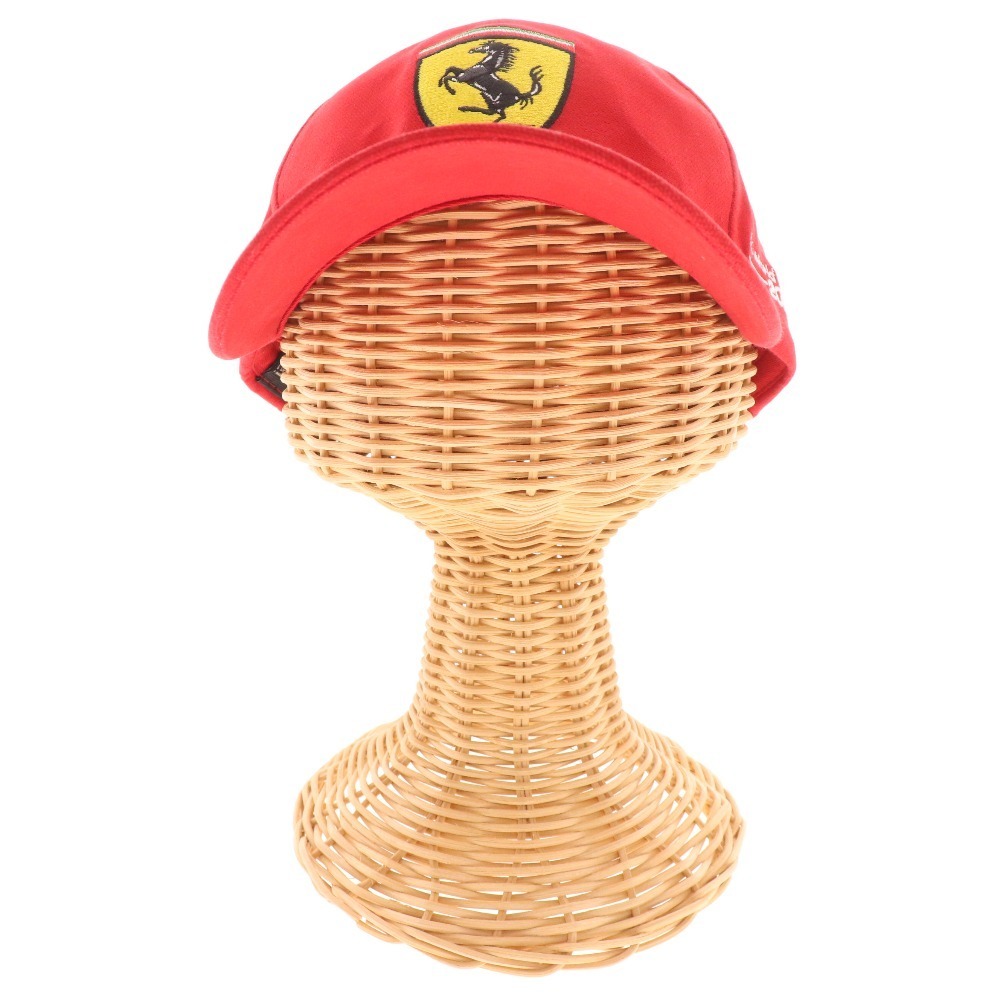 ■ フェラーリ ブリヂストン ミハエル シューマッハ サイン キャップ 帽子 F1 ワールドチャンピオン2003 レッドの画像5
